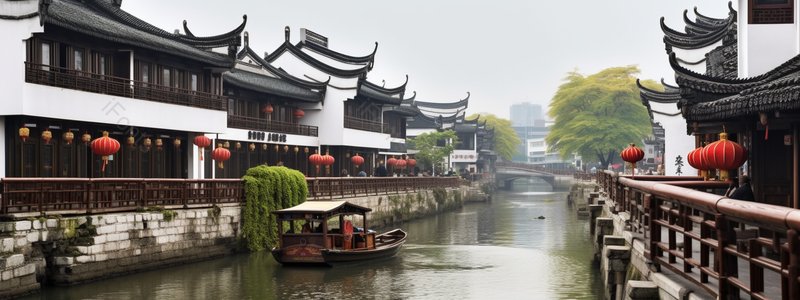 江南水乡文化遗址徽派古建筑画舫旅游打开地摄影图,高清,摄影图,摄影图片,图片大全,摄影图免费下载